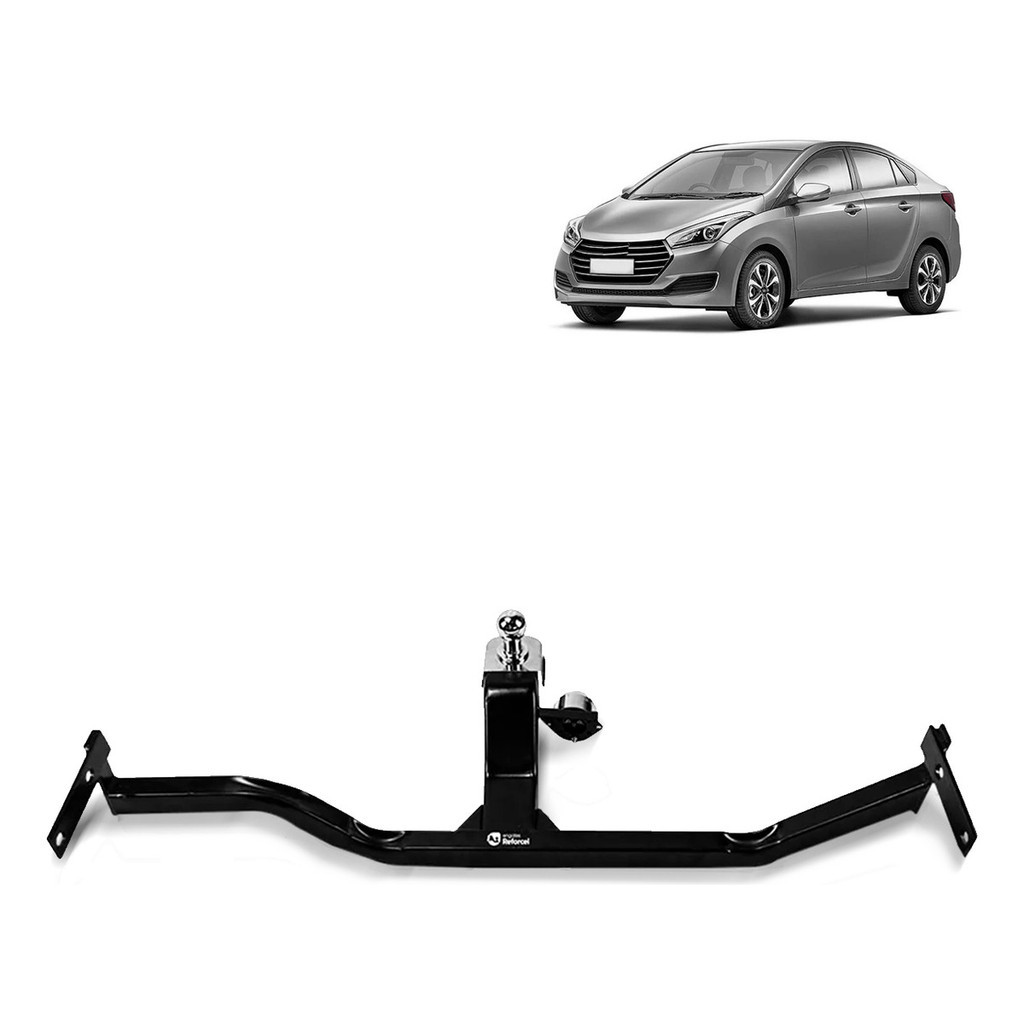 Engate Hyundai Hb20 Sedan 2013-2025 500Kg Fixo Kit Completo REHY1003 Reforçado Inmetro Carretinha