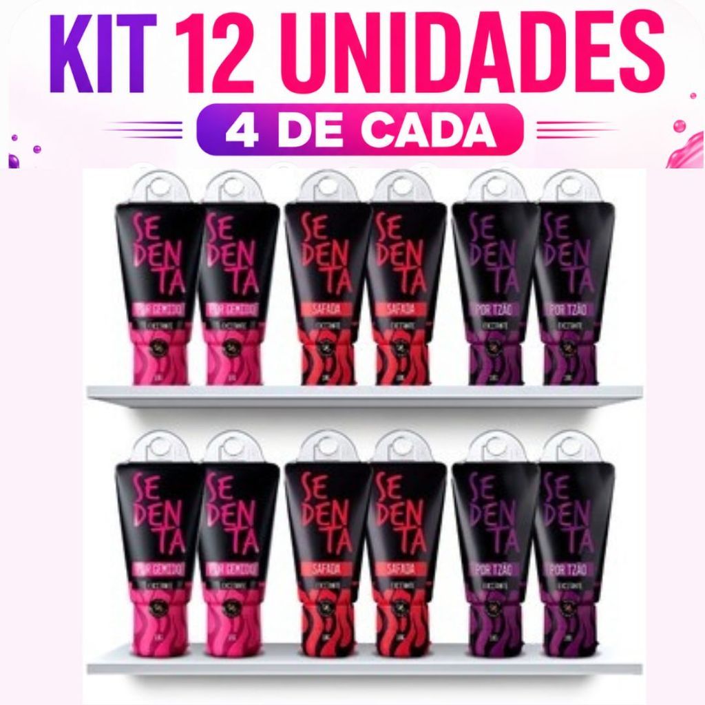 Kit 12 Gel Lubrificante Intimo Funcional Pepper Blend - Picancia Leve Média Forte Beijável Produtos Kit Sex Shop