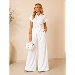 Conjunto Marrant Feminino Conjunto Alfaiataria Marrant Feminino Calça e Blusa Roupa Ano Novo Roupa Natal
