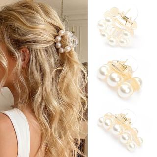 CAKURE Presilha de Cabelo com Pérolas Pequenas Presilhas de Cabelo Brancas com Pérolas Presilhas de Cabelo Fofas Acessór