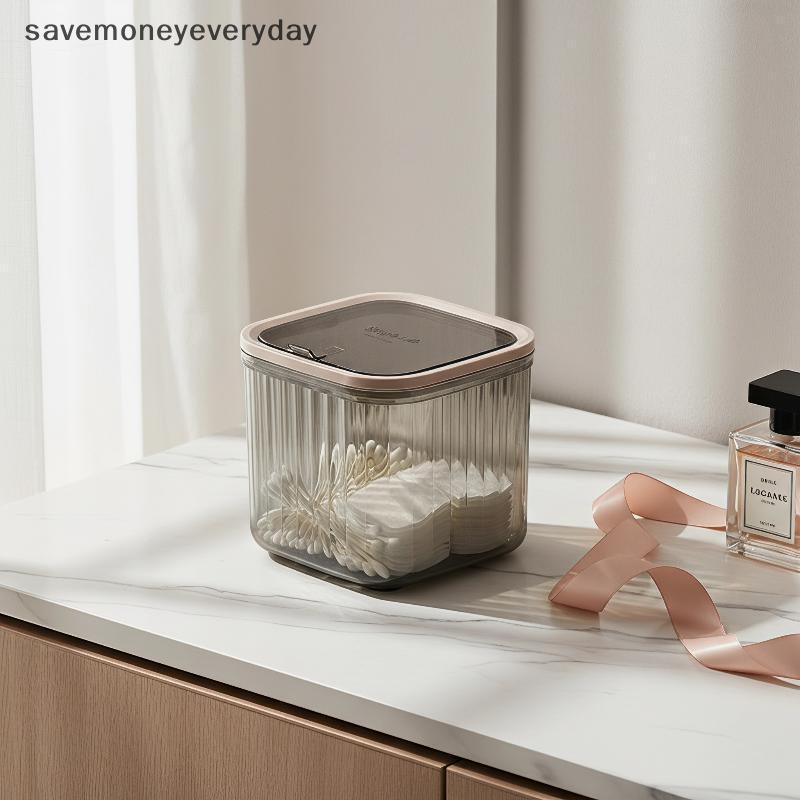 [SMY] Recipiente De Armazenamento De Mesa Transparente Organizador Multifuncional Para Elásticos Cabelo Cordas Pequenos 