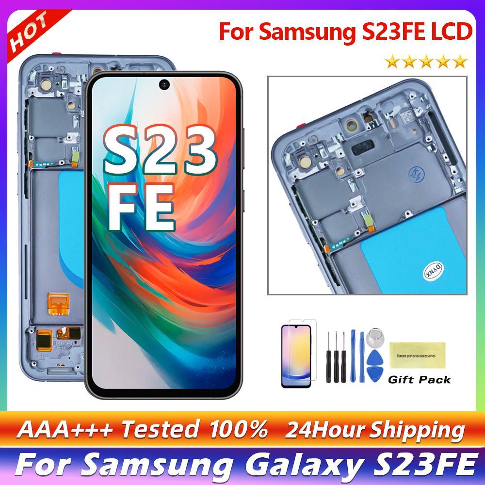 Nova Tela LCD OLED S23FE De 6.4'Para Samsung Galaxy S23 FE S711B S711B/DS Displa