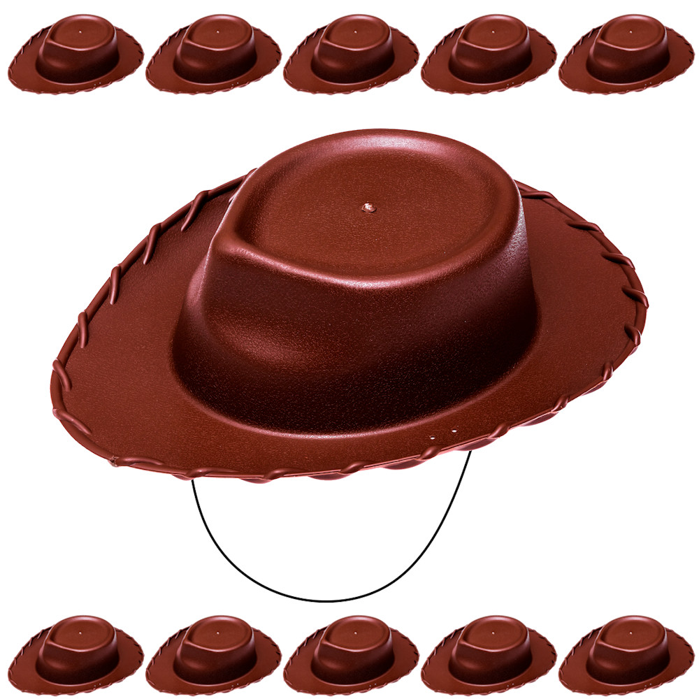10 Chapéu de Cowboy Woody para Crianças Story Lembrança de Aniversário