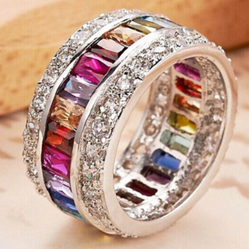 Anel com zircônia incrustada em estilo novo, joia de mão popular na moda europeia e americana, banhado a ouro para homen