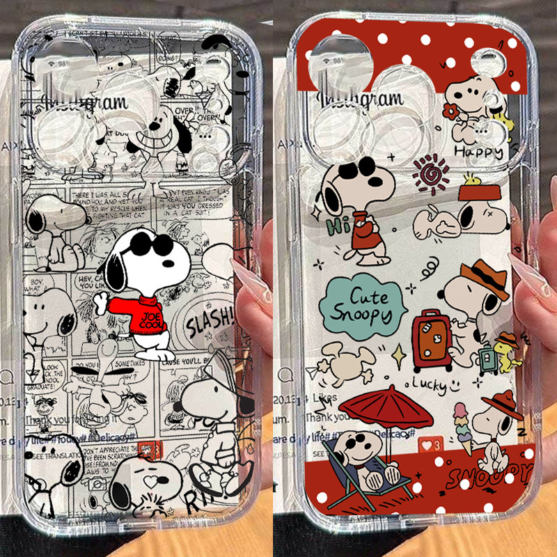 Esboço Graffiti Snoopy Capa De Telefone Fofa Para Samsung Galaxy A13 A22 A23 A24 A32 A33 A42 A31 A30 A20 A02 A03S A03 M2