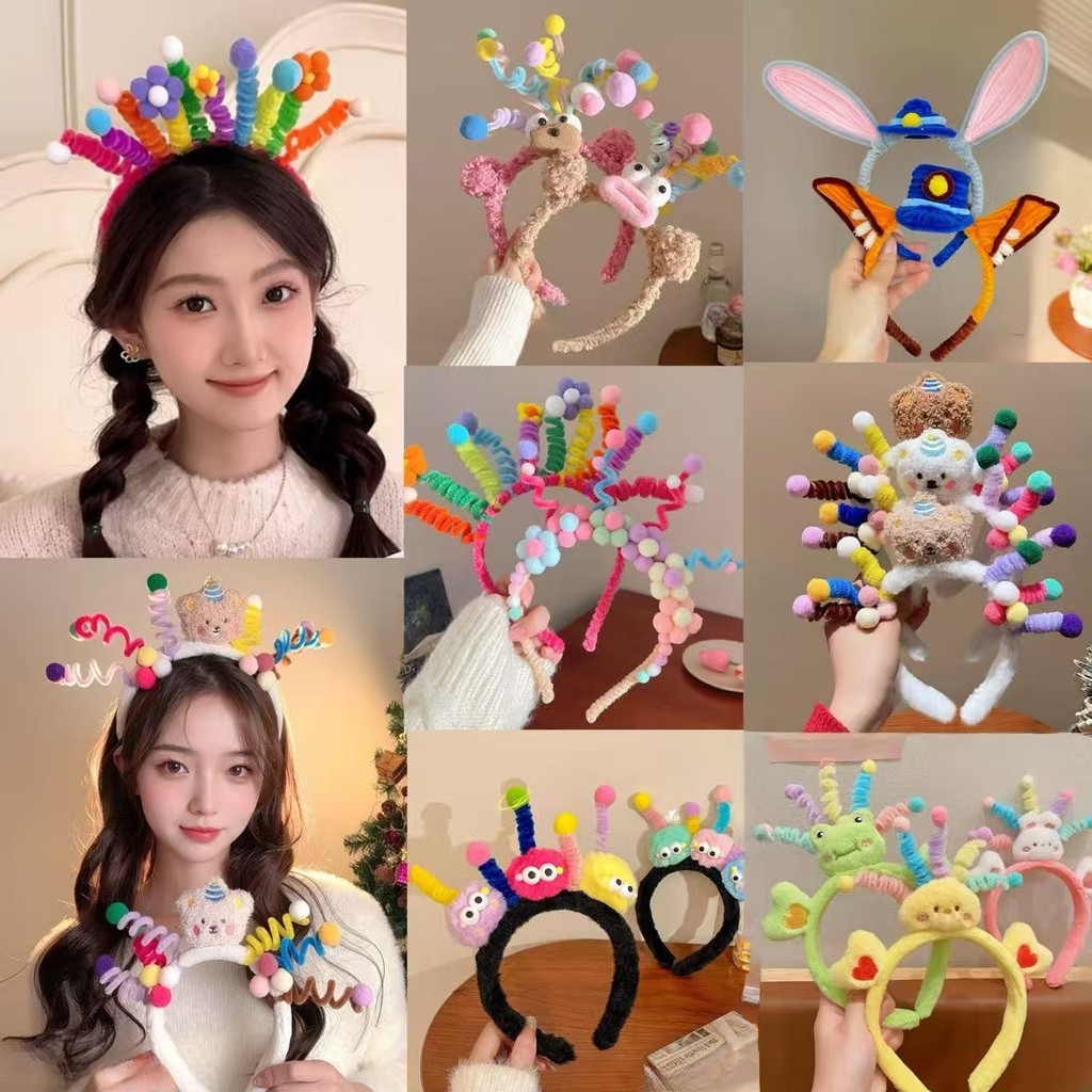 Bonito engraçado torção vara aniversário bandana atmosfera sentir foto Headwear lavagem rosto dedicado bandana cabeça al