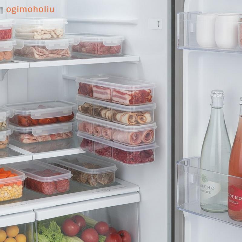 [GMH] Organizador De Geladeira E Freezer Recipiente Quadrado De Armazenamento De Alimentos Sem BPA 1P Para Cozinha , Des