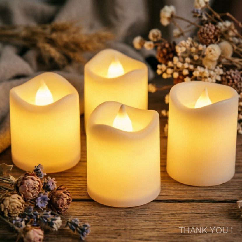 3/4/5 Pcs Vela Falsa Sem Chama Sem Gases Nocivos Decoracao Segura