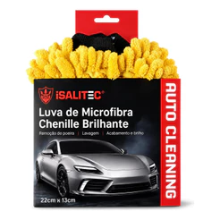Luva Microfibra Brilhante Chenile 22x13cm Isalitec