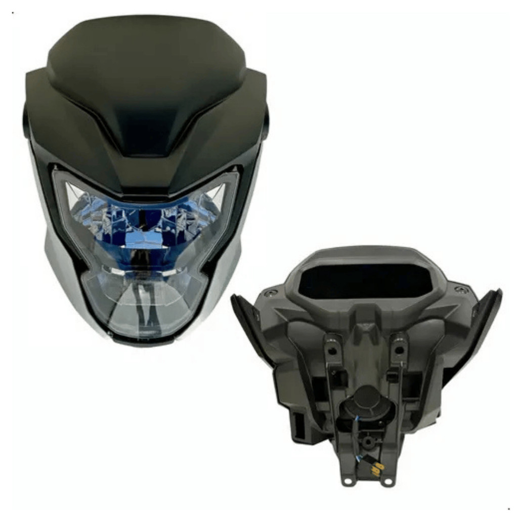 Kit Frente carenegam farol completa Titan 2025 Adaptada Fan Start 160 2014 A 2024 Plug Play - Prata Edição especial