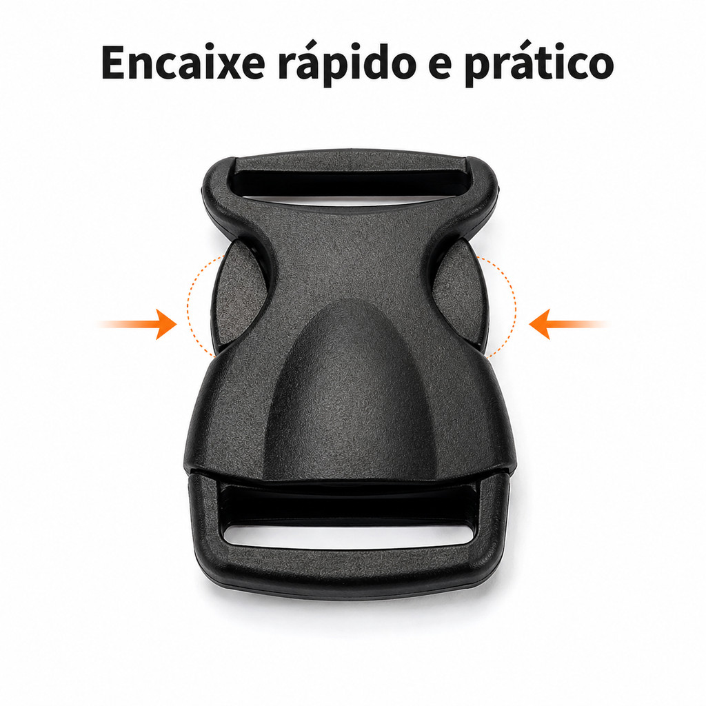 Fecho Engate Rápido Balão Plastico 40 Mm 4cm 10 Peças — imagem 2 de 2
