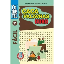 Livro Coquetel Caça-Palavras Ouro 11 | Nível Fácil