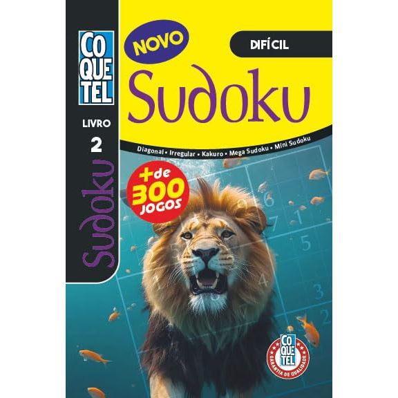 Livro Coquetel Sudoku | Nível Dificil | Livro 2