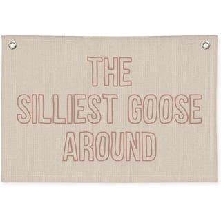 Banner de Ganso Engraçado para Sala de Brincadeiras, Decorações para Festa de Aniversário de Meninas e Chá de Bebê, Deco