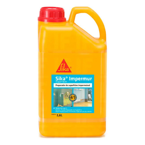 Fundo preparador de superfícies Impermeável Sika Impermur 3,6lt 4 em 1
