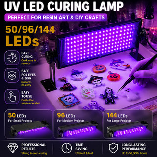 300W 50/96/144 Contas LED Lâmpada De Cura UV 395nm Luz Preta Cola Impressão Pintura Resina Tinta DIY Luzes