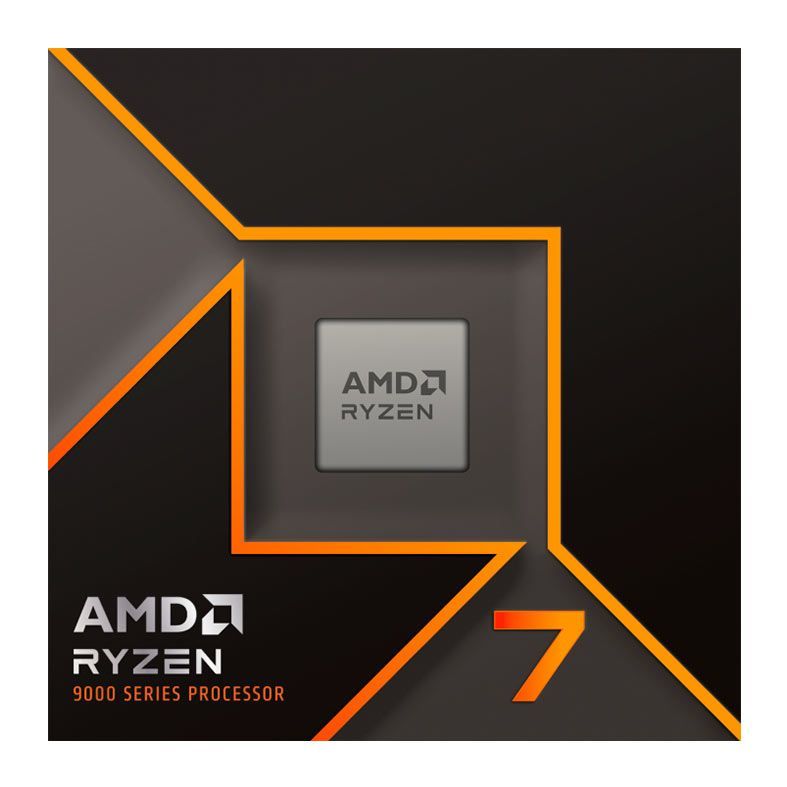 Processador AMD Ryzen 7 9700X, 8-Core, 16-Threads, 3.8GHz (5.5GHz Turbo), Cache 