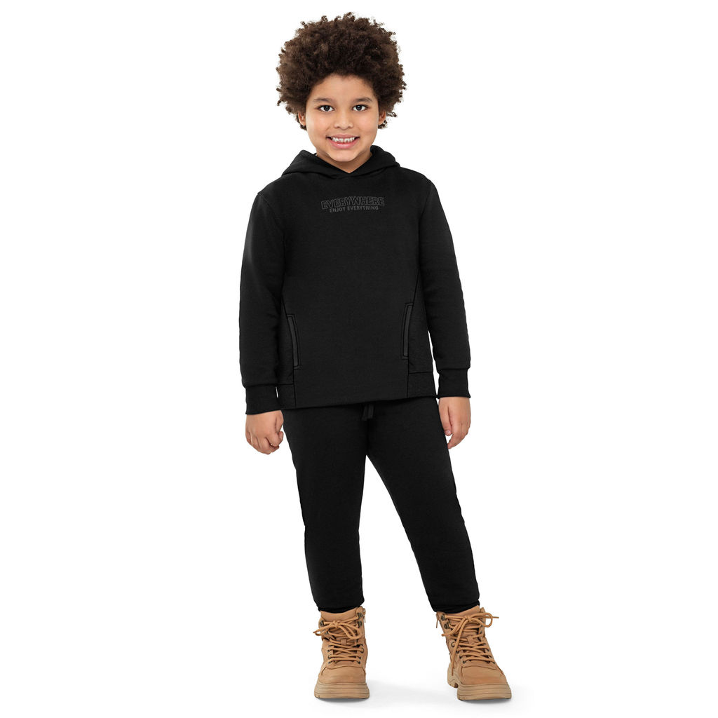 Conjunto Infantil Menino Capuz Estampado Colorittá Preto