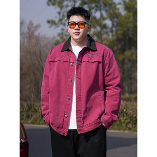 THE PANG Street Wear Plus Size Roupas Masculinas 2024 Primavera Novo Estilo Jaqueta Jeans Gorda Solta Casual Workwear
