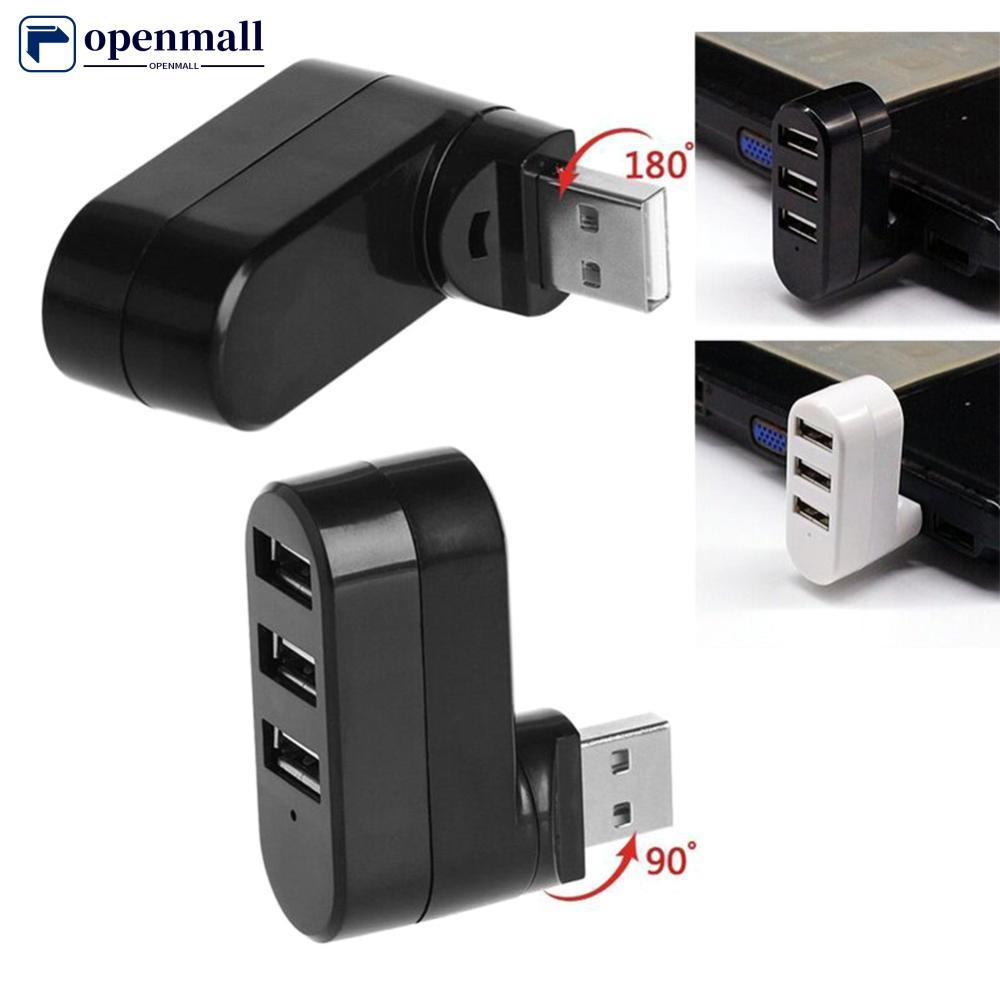 OMALL Hub USB 2.0 Multi Splitter Rotativo 3 Portas Múltiplo Expansor Divisor Mini Acessórios Para Computador J1M3