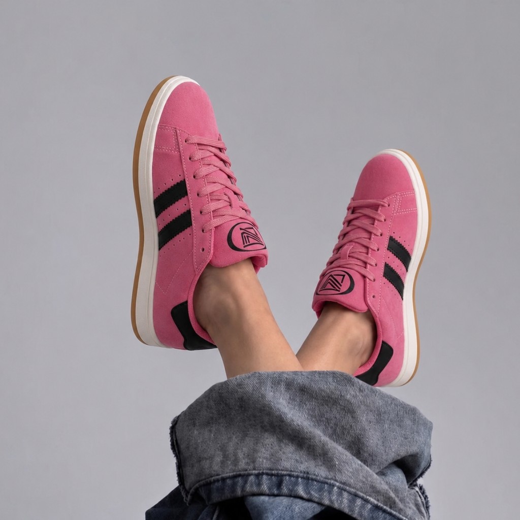 Tênis Feminino Casual Camurça Skatista Streetwear Cano Baixo Sola Caramelo Confortável Top 34/39