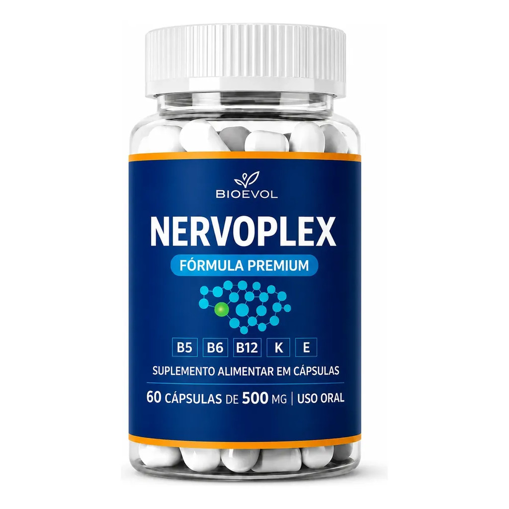 1x Nervoplex 60 Caps Original - Loja Autorizada - Suplemento Alimentar