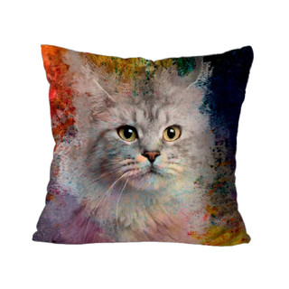 Capa Para Almofada Mdecore Pets 45x45cm · Gato Co