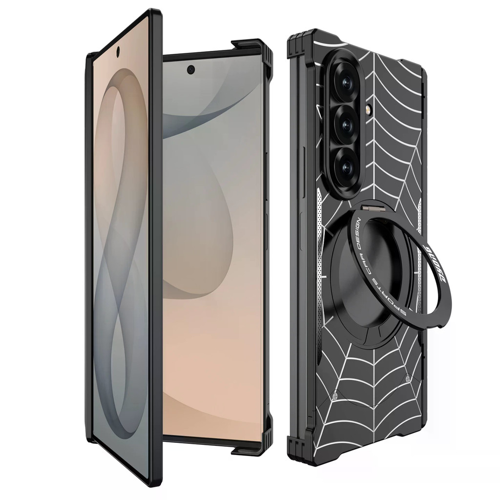 Spider Design Capa Protetora Com Suporte Giratório Magnético 360 Para Samsung Ga