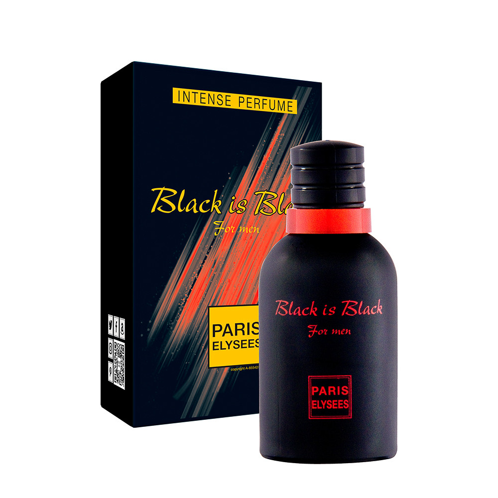 Perfume Paris Elysees Black is Black Masculino EDT 100ml