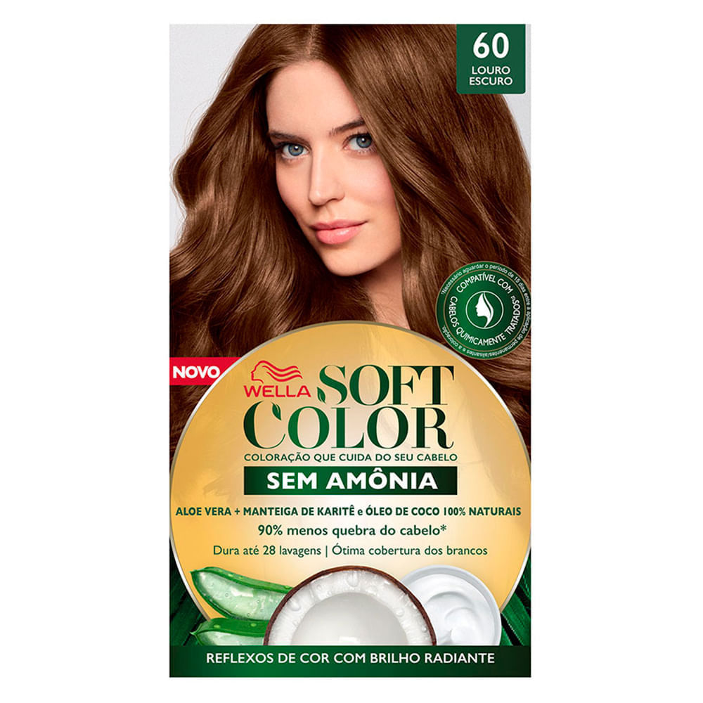 Tintura Creme Soft Color 60 Louro Escuro SOFT COLOR Tintura e Coloração 35ml
