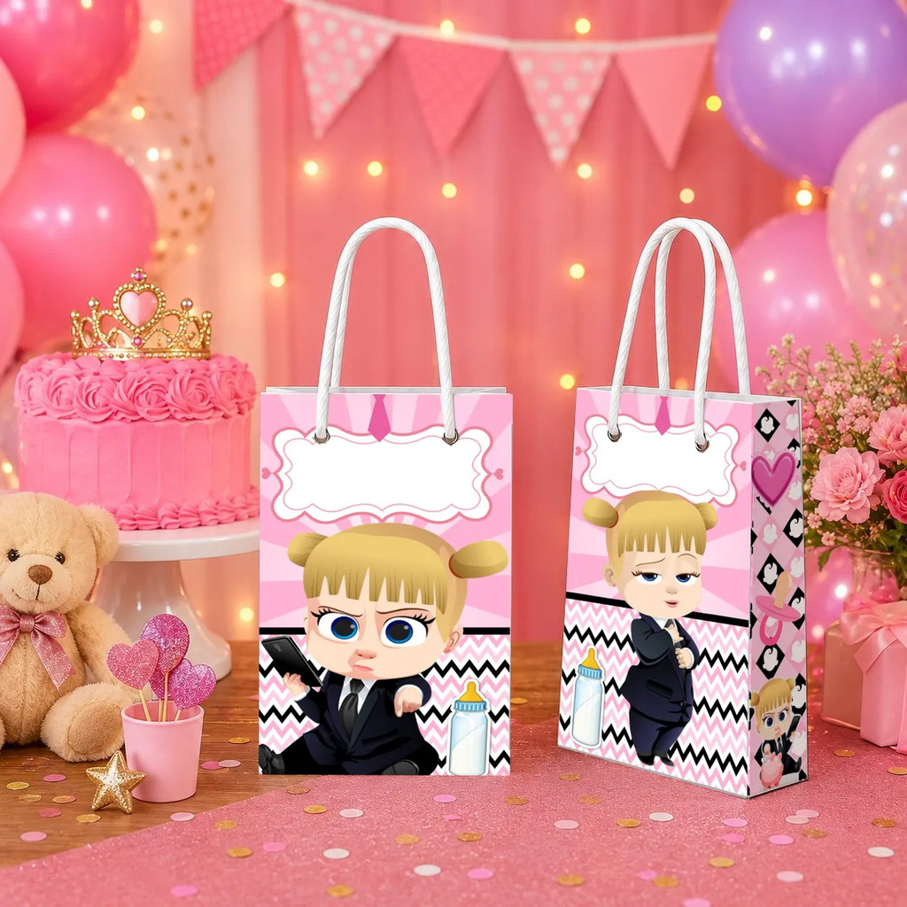 Sacolinhas Surpresa Personalizadas Poderosa Chefinha Lembrancinha Aniversário Com Nome e Idade Festa Infantil