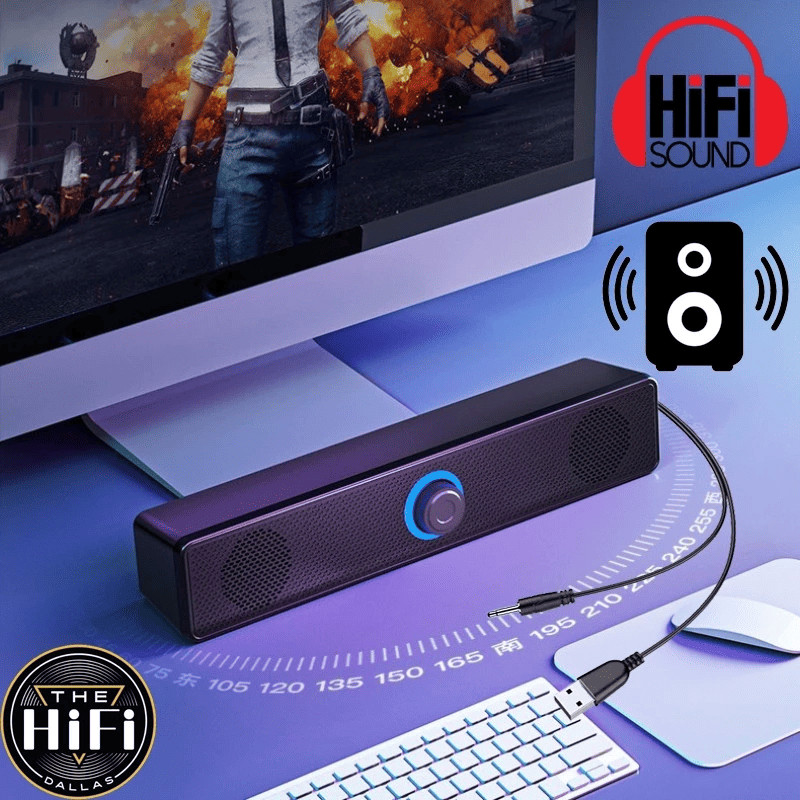 Alto-Falantes Bluetooth Para Home Theater , 3.5 Mm AUX E USB Alimentados Por Com Fio TV/PC/Laptop/Sistema De Jogos De Áu