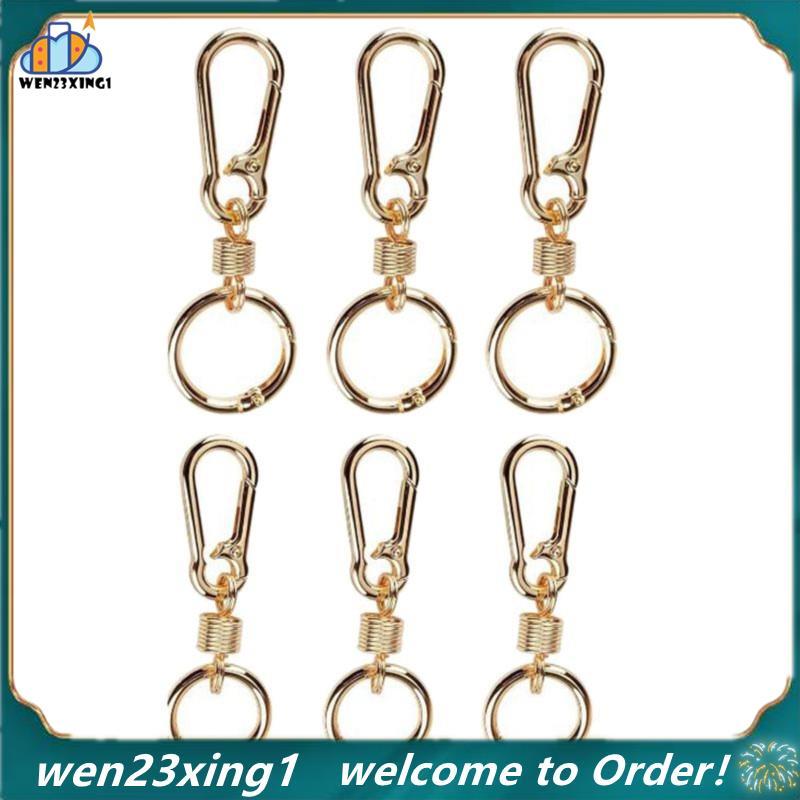 [Wen-Shop] Fechaduras Com Zíper (6 Peças) Para Mochilas , Mala Bagagem De Viagem , Bolsas E Chaves-Fechos De Mosquetão D