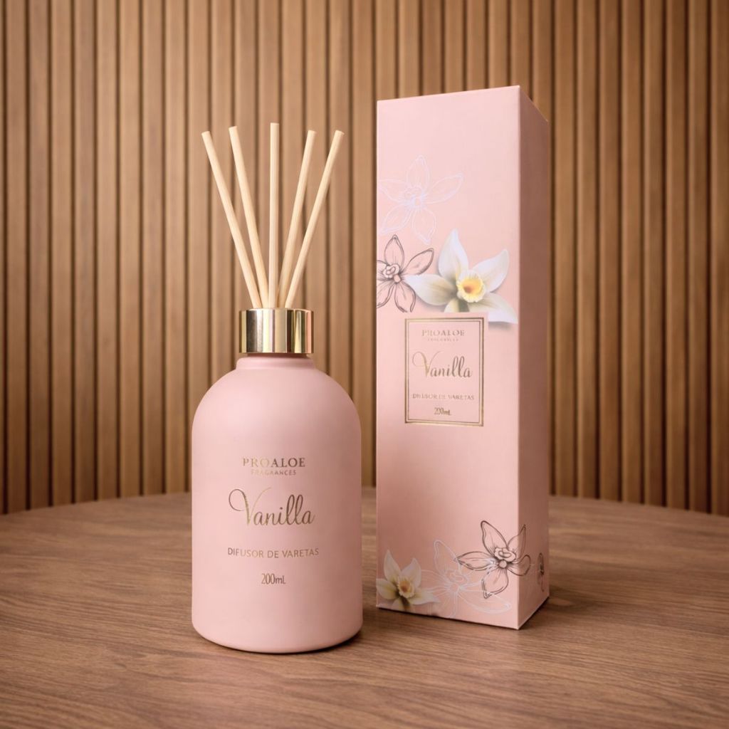 Difusor de Ambiente Vanilla 200ml Varetas Aromatizador Casa