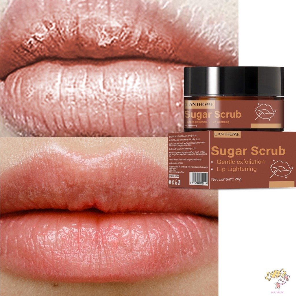 Esfoliante Labial Natural-Tratamento Hidratante Para Lábios Secos E Rachados