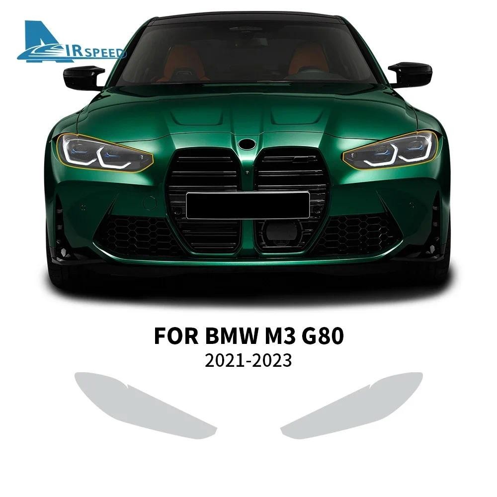 AIRSPEED Pré Corte Farol Retrovisor Filme Para Bmw M3 G80 2021 2022 2023 De Proteção De Pintura Anti-Risco Ppf Tpu Trans