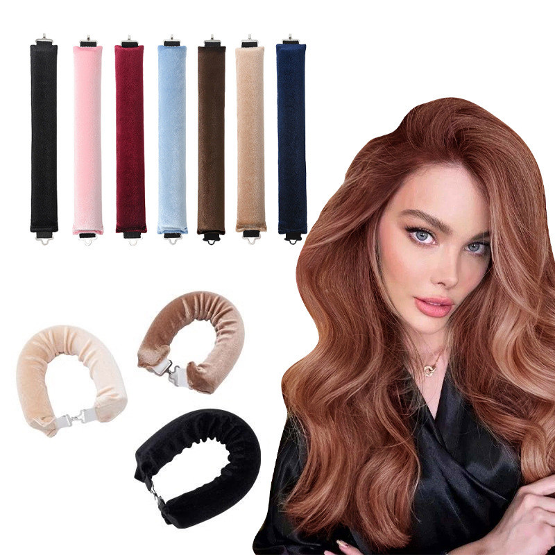 Modelador de cachos sem calor para mulheres, ferramenta de modelagem para pessoas preguiçosas, penteado simples europeu 