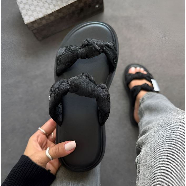 Sandália Feminina com Laço Acolchoada Lançamento Plataforma #OUTLETULTRASHOES — imagem 2 de 2
