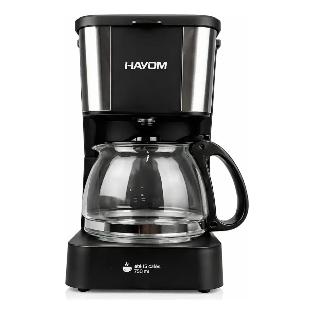 Cafeteira Elétrica Hayom Duo Home 750ml Preta 220V
