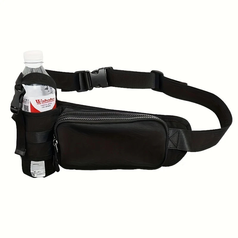 Bolsa de cintura para esportes ao ar livre com copo de água Cinto de corrida leve à prova d'água Bolsa de cintura para c