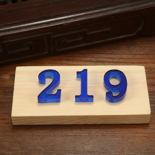 Número de cristal de vidro estilo europeu grande pequeno inglês carta número da casa placa sinal número da casa porta