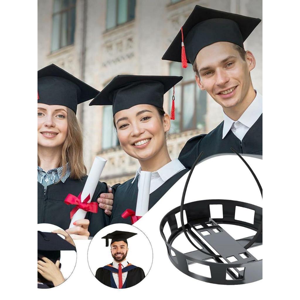 Suporte para boné de formatura, boné de solteiro, suporte para chapéu, clipe de fixação, temporada de formatura, proteja