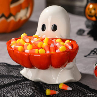 Reallnaive Halloween Candy Bowl Prato De Doces De Cerâmica Fantasma