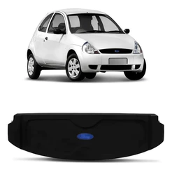 Tampão Porta Malas Bagagito Ford Ka 1996-2008 Preto G1 Com Cordinhas Furação Para Falante