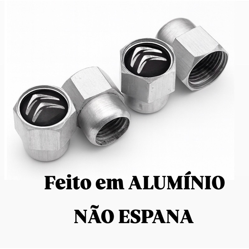 Tampa Bico Pneu em Alumínio Compatível com Todos Citroen — imagem 2 de 2