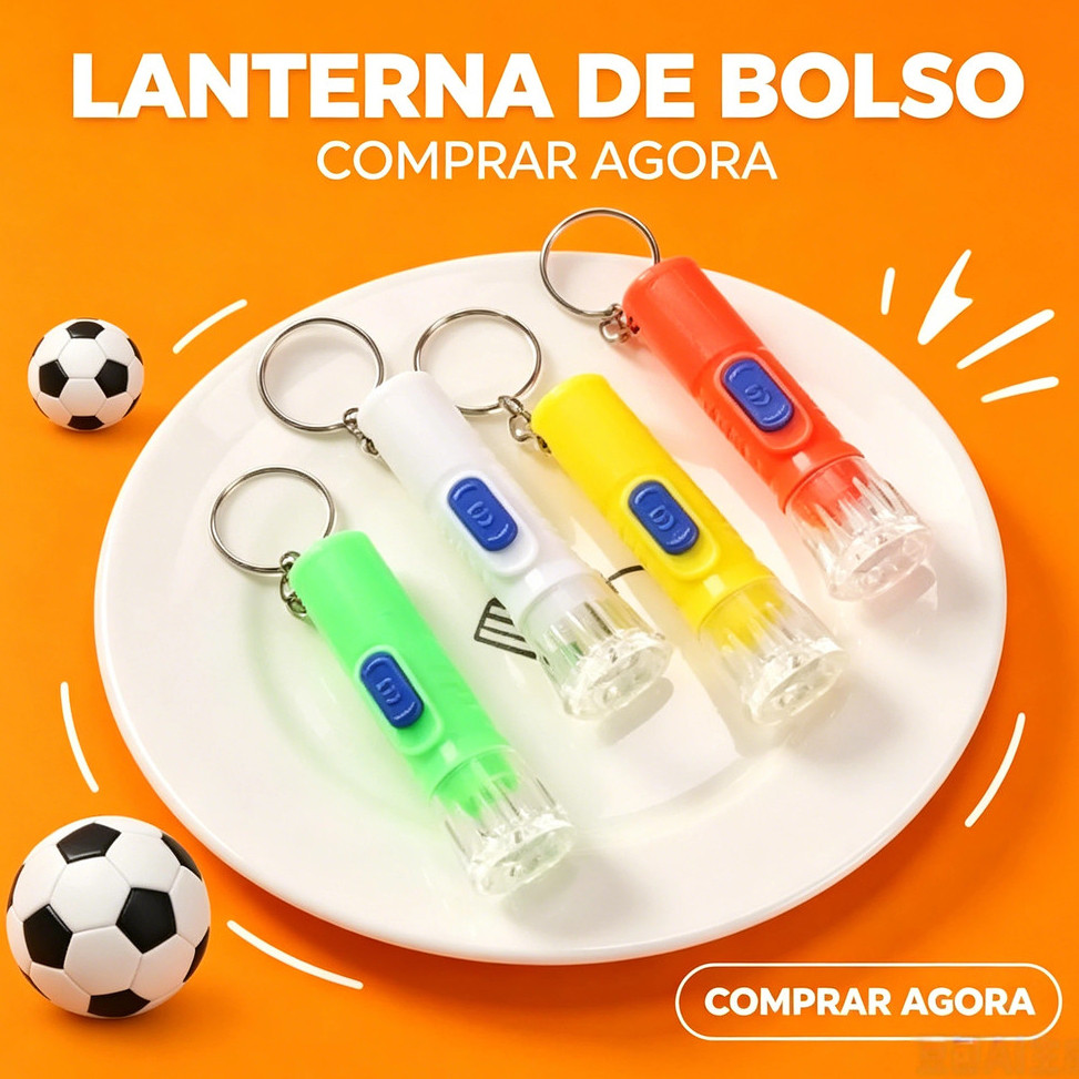 kit 10 Mini LED Lanterna Colorida Candy Chaveiro para Lembrancinha brindes de Festa