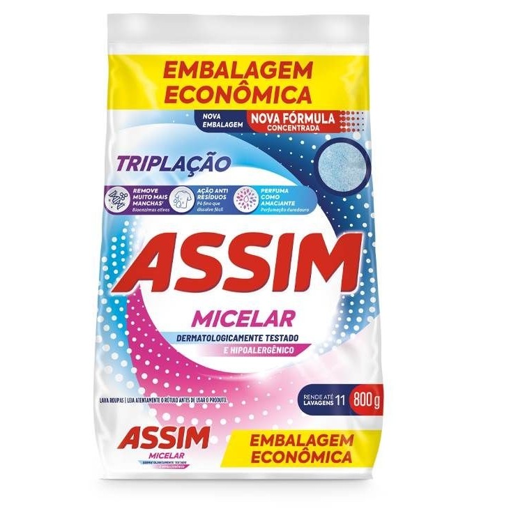 SABAO EM PO ASSIM FLORAL/MICELAR 800GR
