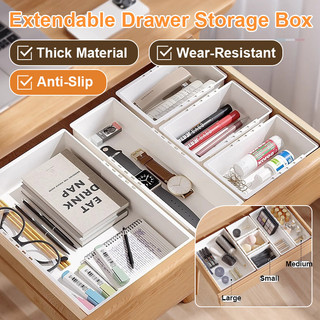 [Espaço Flexível] Organizador De Maquillaje Compacto Para Ropa Interior Gaveta/Organizador/Extensível
