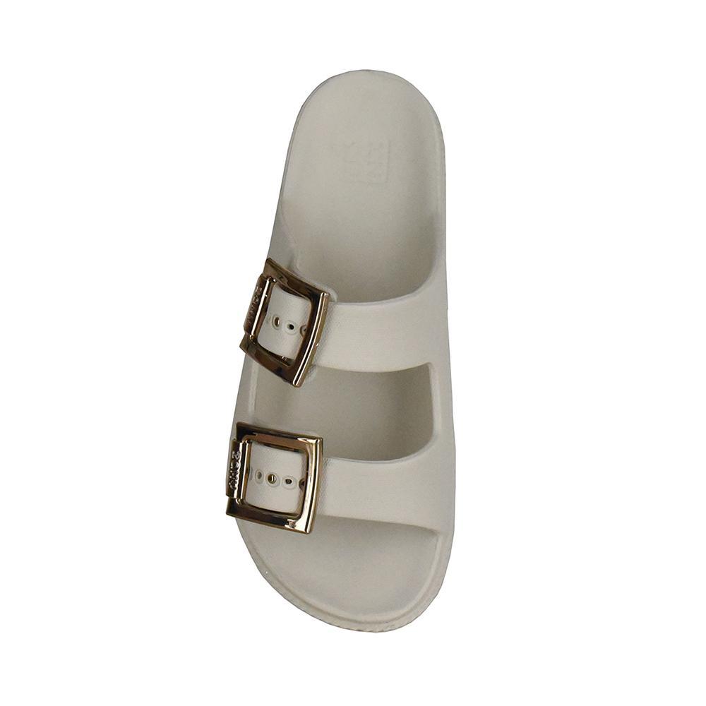 Papete Zaxy com Plataforma Feminina Off White — imagem 2 de 2