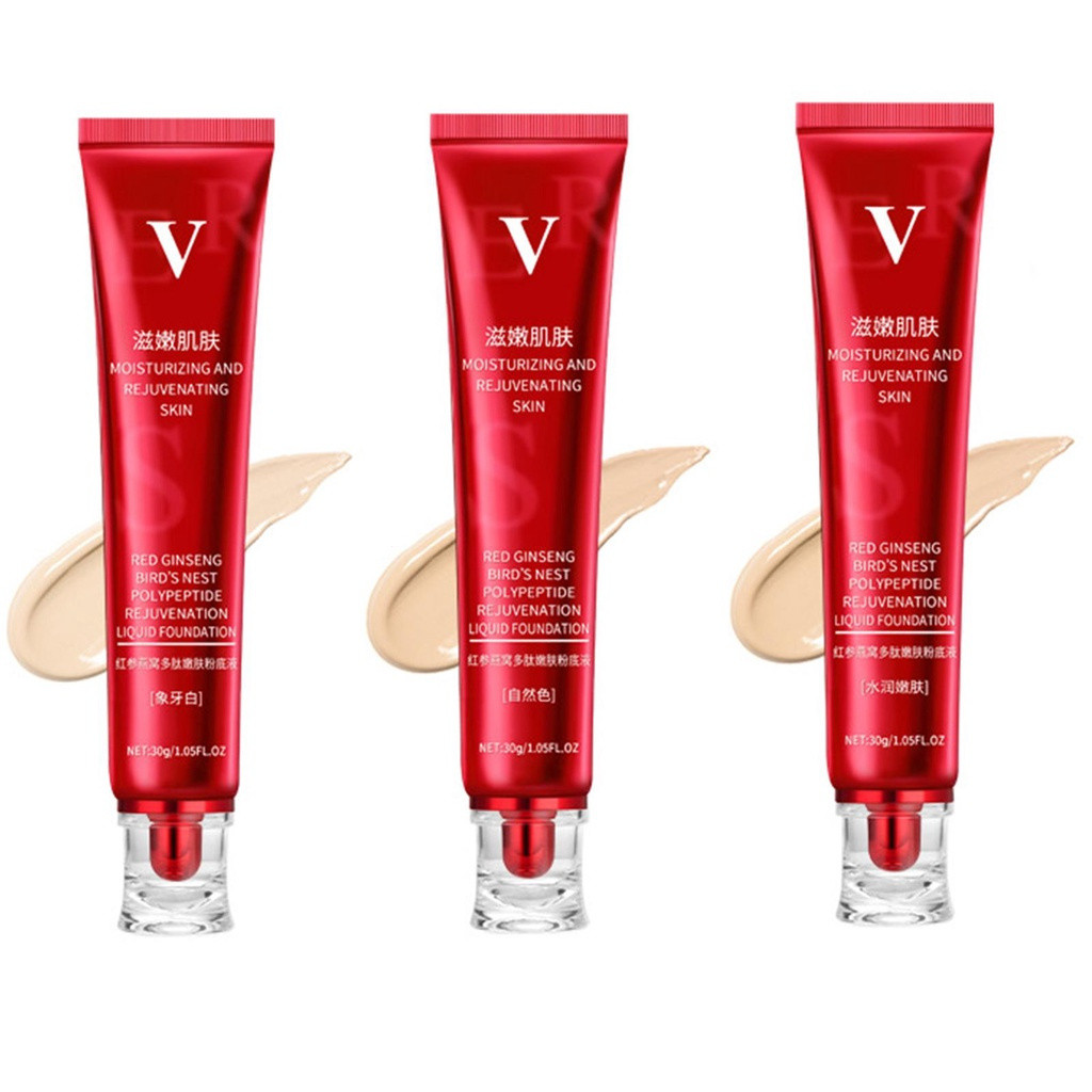 FV Base Líquida Maquiagem/Corretivo Vermelho/Sem Manchas/Impermeável/Maquiagem/Design em Forma de Pássaro/Nutritivo/Crem